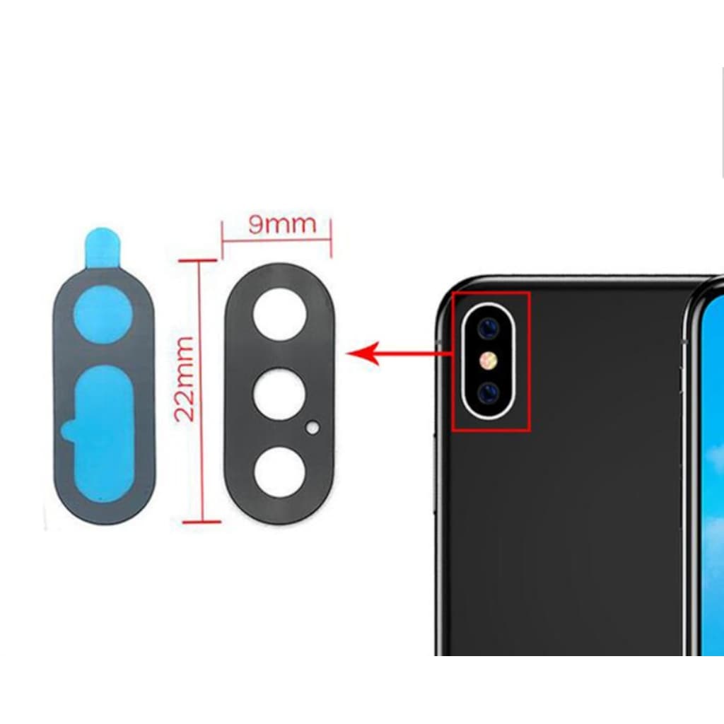 iPhone X Uyumlu Kamera Lensi Kamera Camı