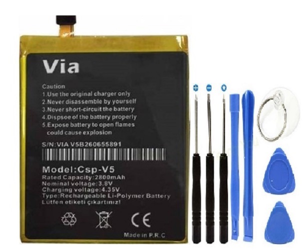 CASPER VİA V5 PİL BATARYA VE TAMİR SETİ