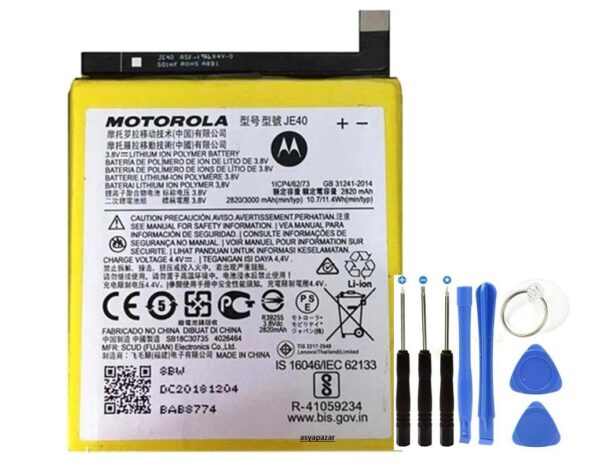 Motorola G7 Play Pil Batarya + Tamir Seti  XT1941 JE40