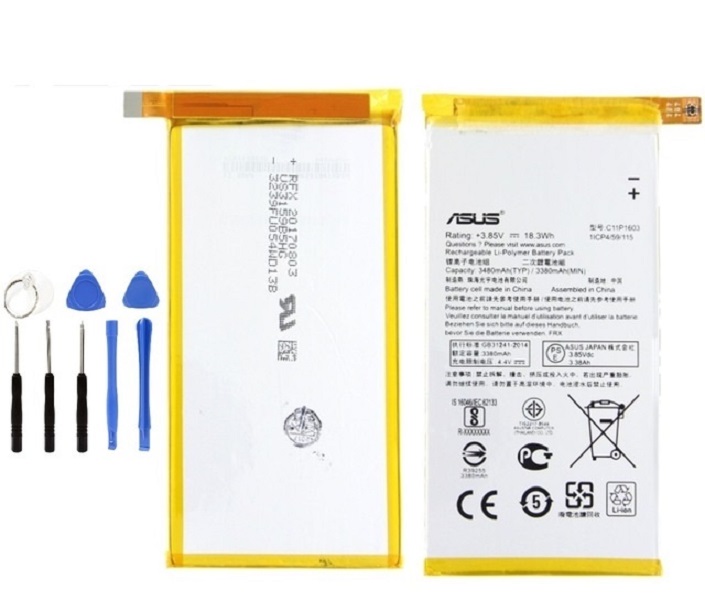 Asus Zenfone Deluxe Pil Batarya ZS570KL C11P1603 ve Tamir Seti