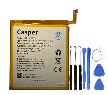 CASPER E3 PİL BATARYA + TAMİR SETİ