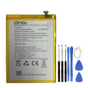 Omix X7 Pil Batarya 5000 mAh 1CP5/65/87 + Tamir Set