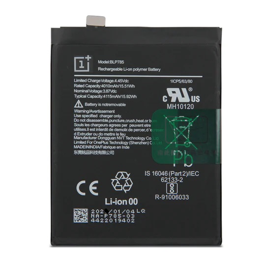 OnePlus 8 Nord 5g Pil Batarya BLP785 4115 mAh