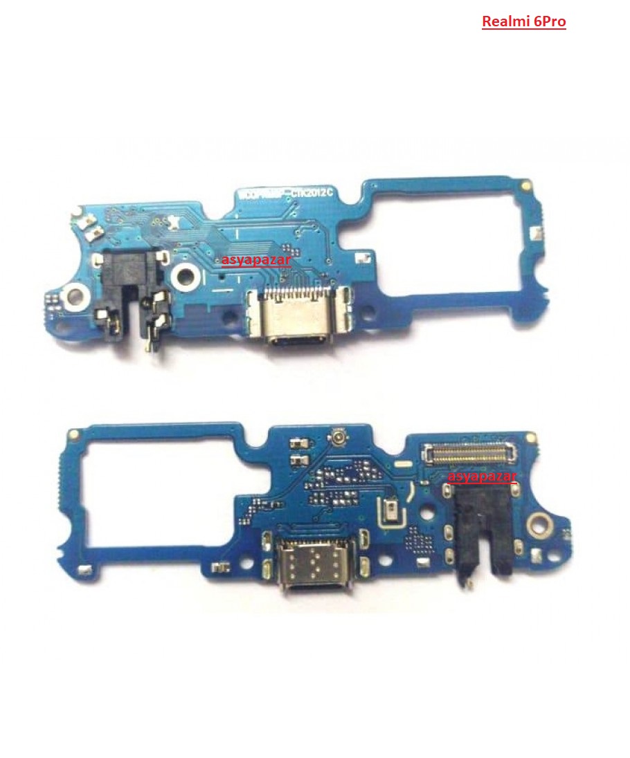 Oppo Realme 6 Pro Şarj Soket Mikrofon ve Kulaklık Soket Bordu
