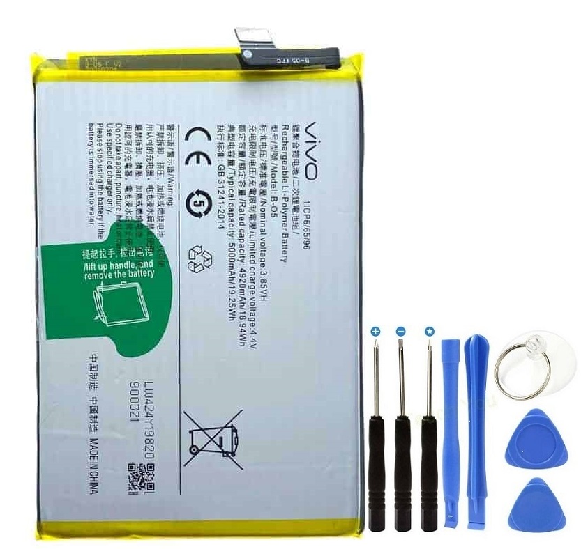 Vivo Y20s Pil Batarya B-05 +Tamir Set 5000 mAh
