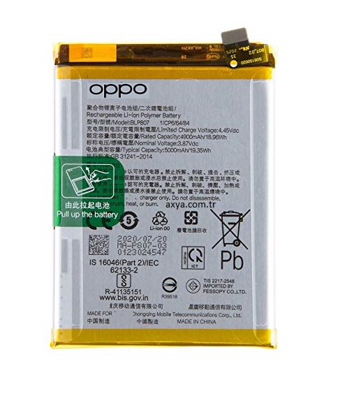 Oppo Realme 7 Pil Batarya BLP807 RMX2111