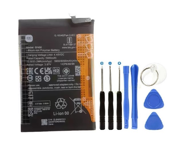 Xioami Poco C40 Pil Batarya BN66 6000 mAh+Tamir Seti