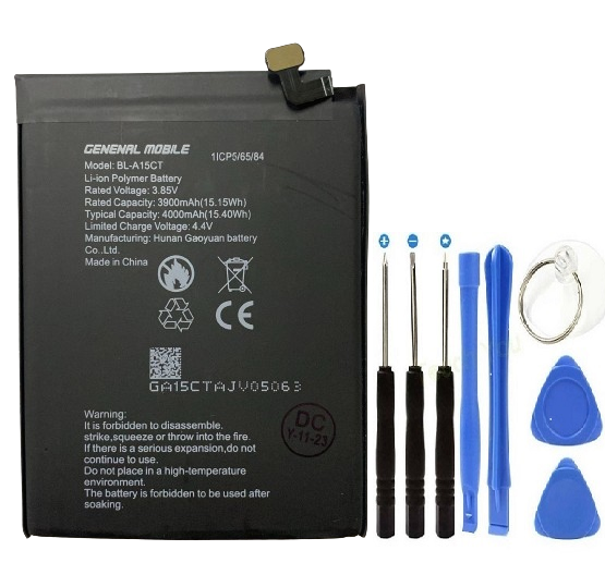 General Mobile GM20 Pil Batarya BL-A15CT+Tamir Set 4000 mAh