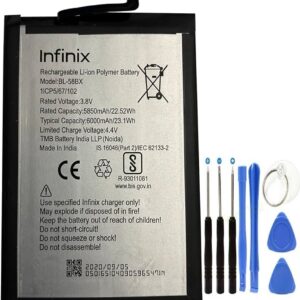 İnifix Hote 9 Play Pil Batarya BL-58BX+Tamir Set 6000 mAh