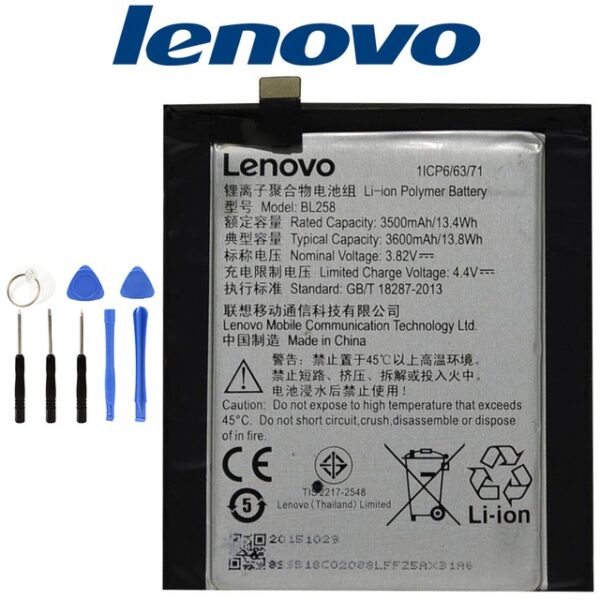 Lenovo Vibe X3 Pil Batarya BL258 ve Tamir Seti - Görsel 2