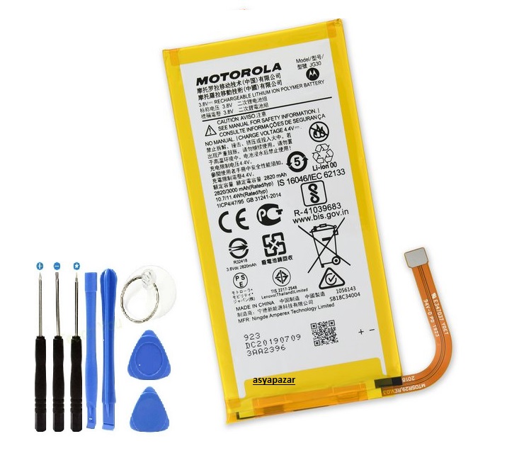 Motorolla G7 XT1962 Pil Batarya ve Tamir Seti JG30 2820 mAh