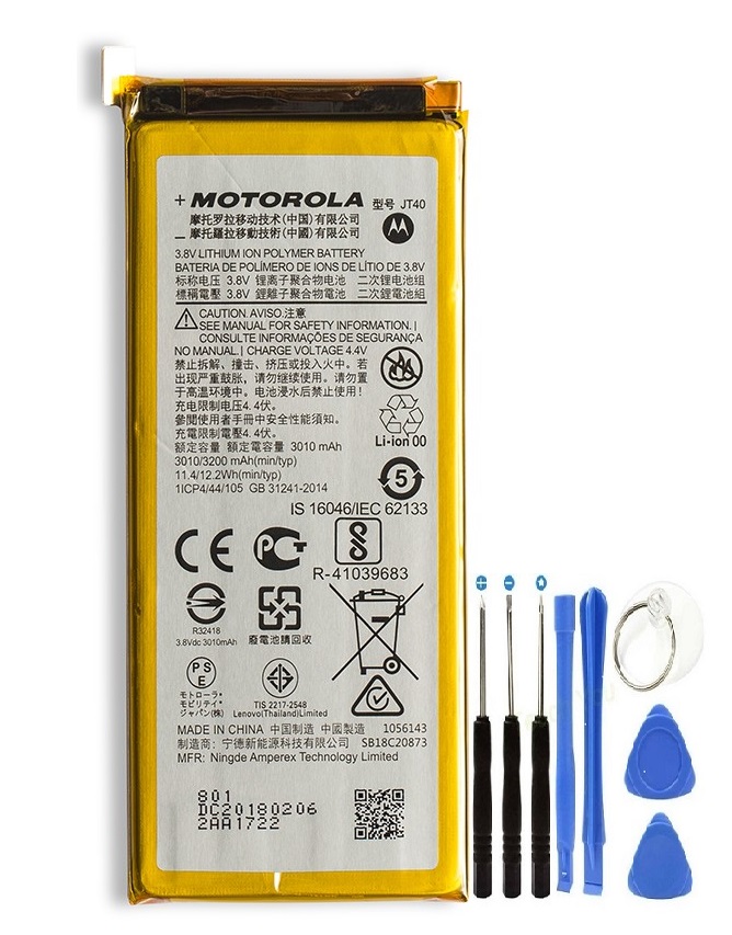 Motorolla G6 Plus Pil Batarya JT40+Tamir Set