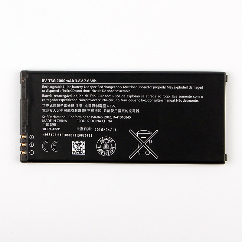 Nokia Lumia 650 BV-T3G Pil Batarya 2000 mAh Servis