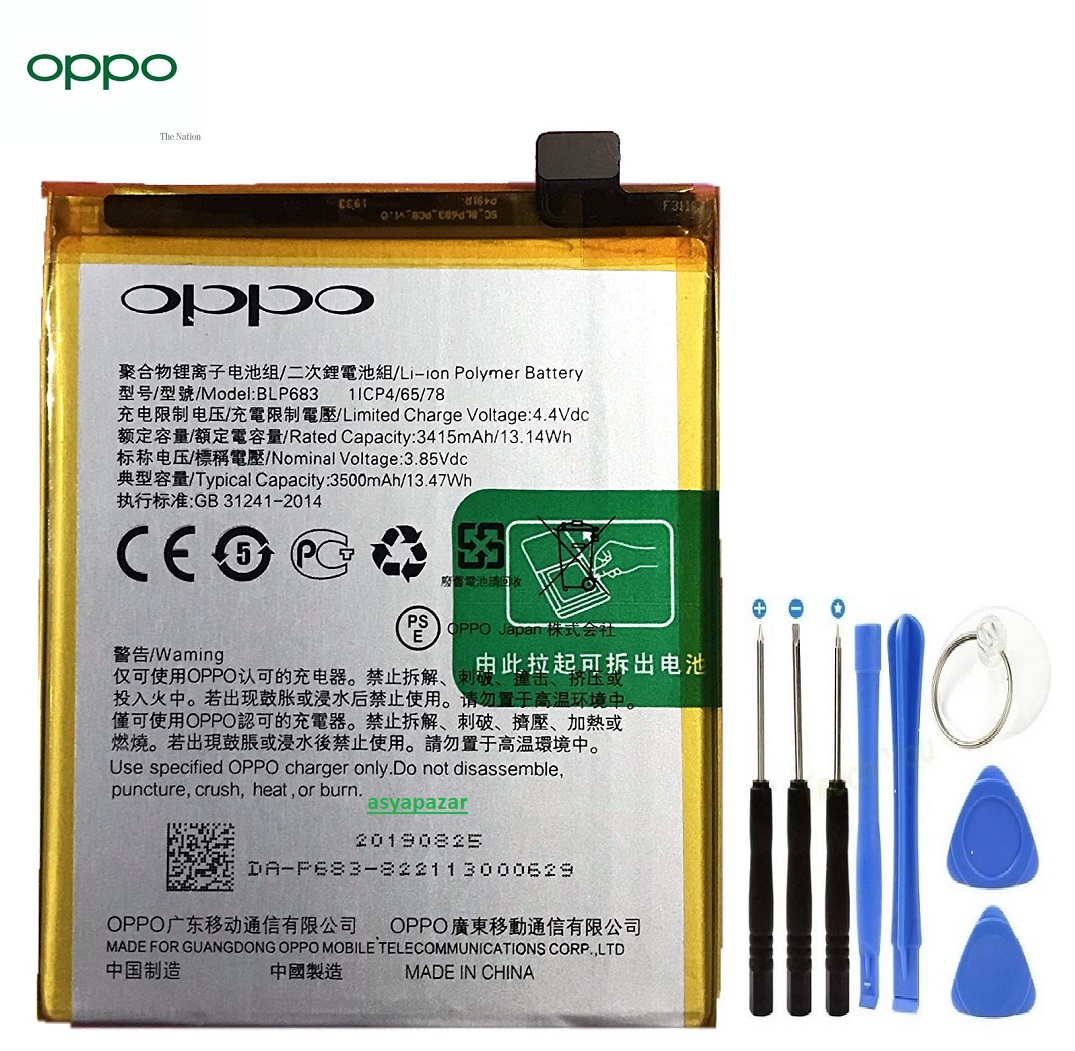 Oppo AX7 Pil Batarya BL683 + Tamir Seti