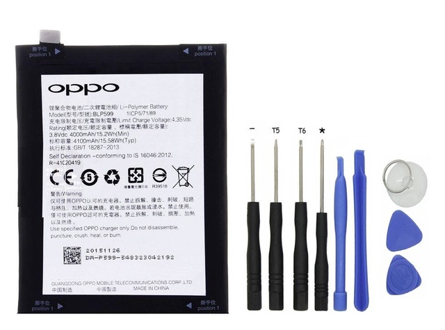 Oppo R7 Plus Pil Batarya BLP599 ve Tamir Seti
