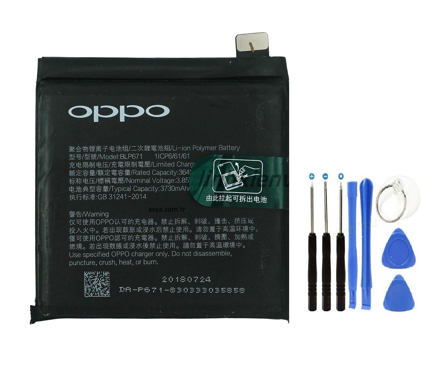 Oppo Find X /Find X2 Pil Batarya BLP671 ve Tamir Seti
