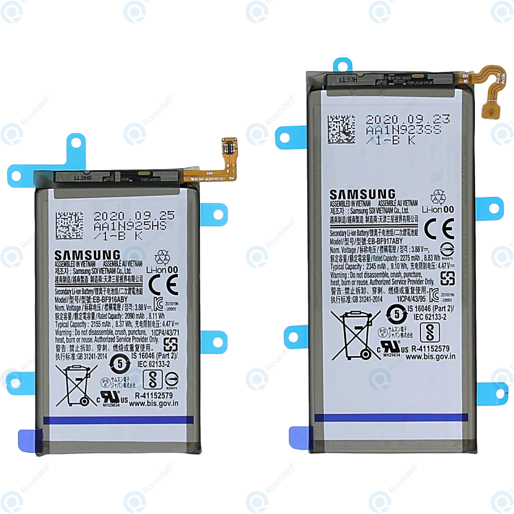 Samsung Z Flod2 5G Pil Batarya F916/F917 Takım Setli Pil Batarya