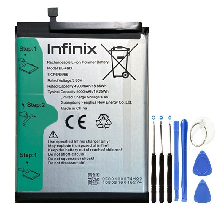 İnifix Smart HD 2021 Pil Batarya BL49IX+Tamir Set X612B
