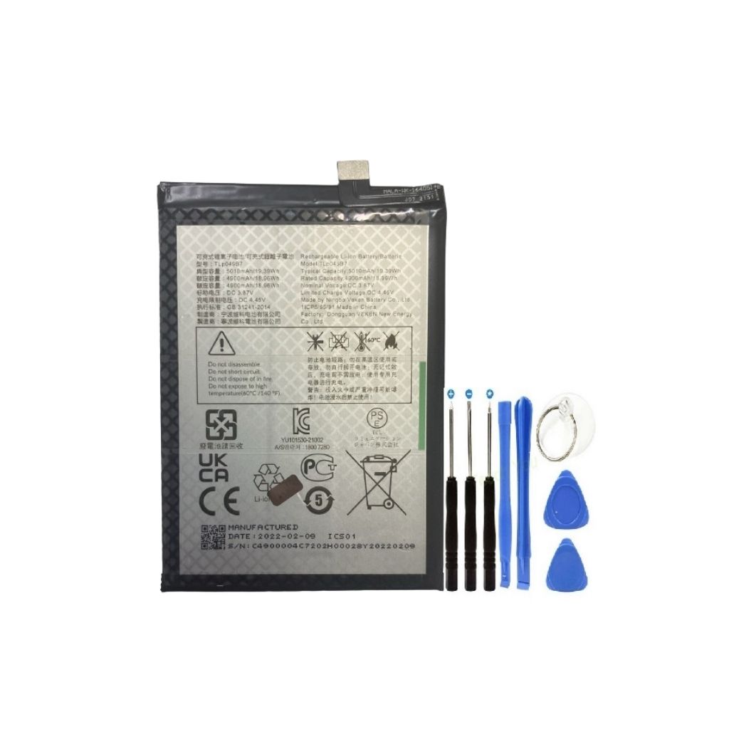 Tcl 30 Plus Pil Batarya Tlp049b7 + Tamir Seti 5010 mAh