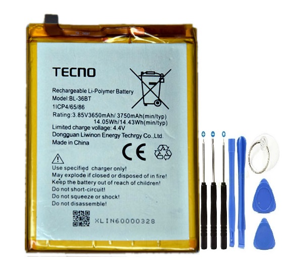 Tecno Camon iClik2 Pil Batarya BL-36BT+Tamir Seti