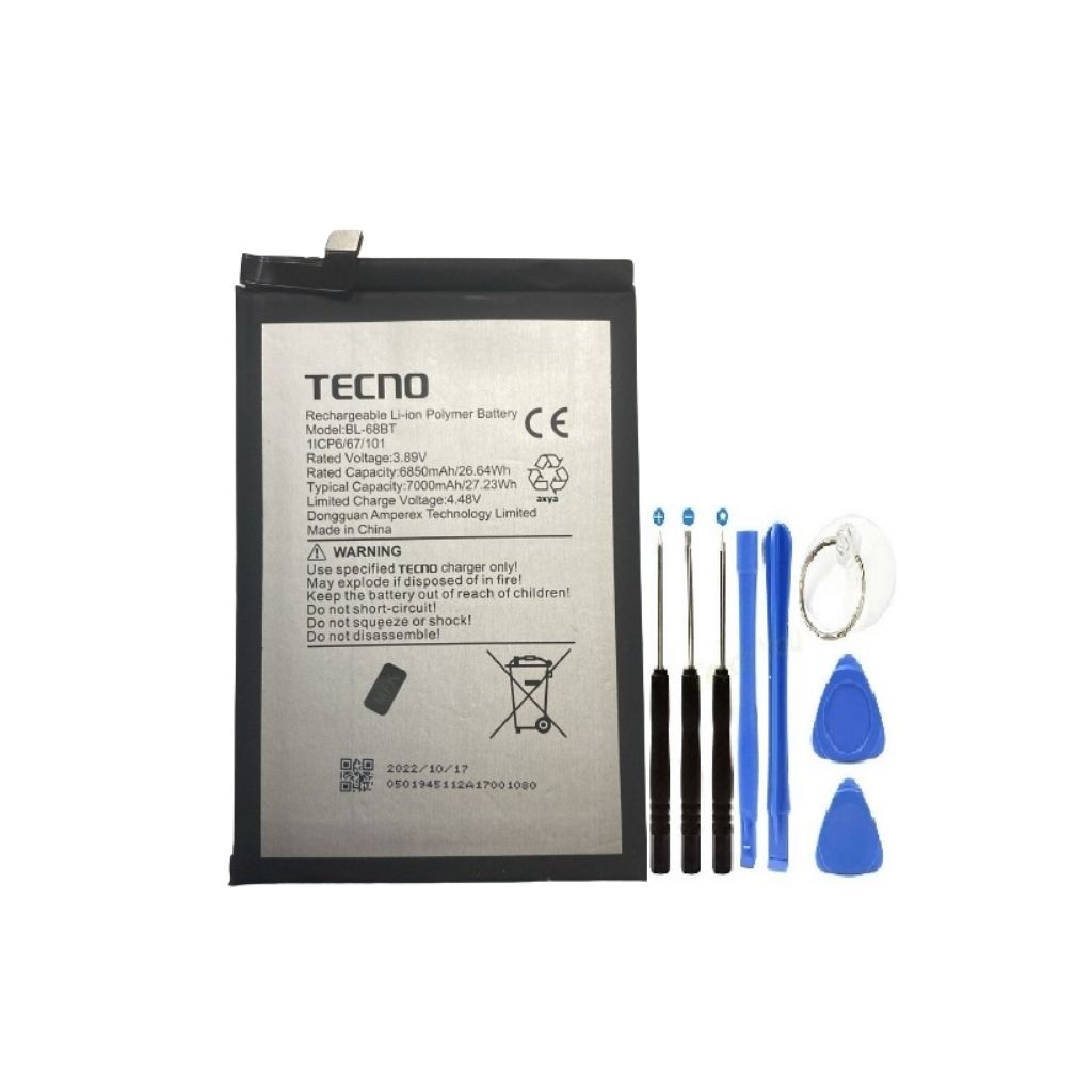 Tecno Pova Neo 2 Pil Batarya BL-68BT + Tamir Set 6850 mAh