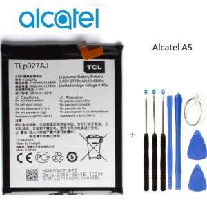Alcatel A5 OT 6058D-A5 5085D Batarya Pil ve Tamir Seti TLp027A1-AC-AJ