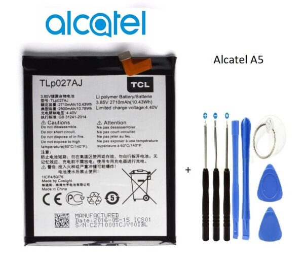 Alcatel A5 OT 6058D-A5 5085D Batarya Pil ve Tamir Seti TLp027A1-AC-AJ - Görsel 2