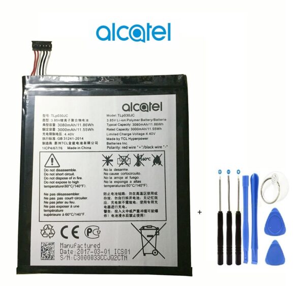 Alcatel A3 XL TLP030JC 9000-9000X-9000D PİL Batarya ve Tamir Seti - Görsel 3