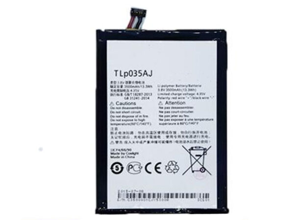 Alcatel One Touch N1 MAX TCL-M823 TLp035AJ-TLp035A1 Pil Batarya