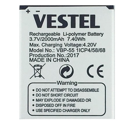 Vestel Venüs 5.5 Pil Batarya 5.5X 5.5V VBP-55 İthal