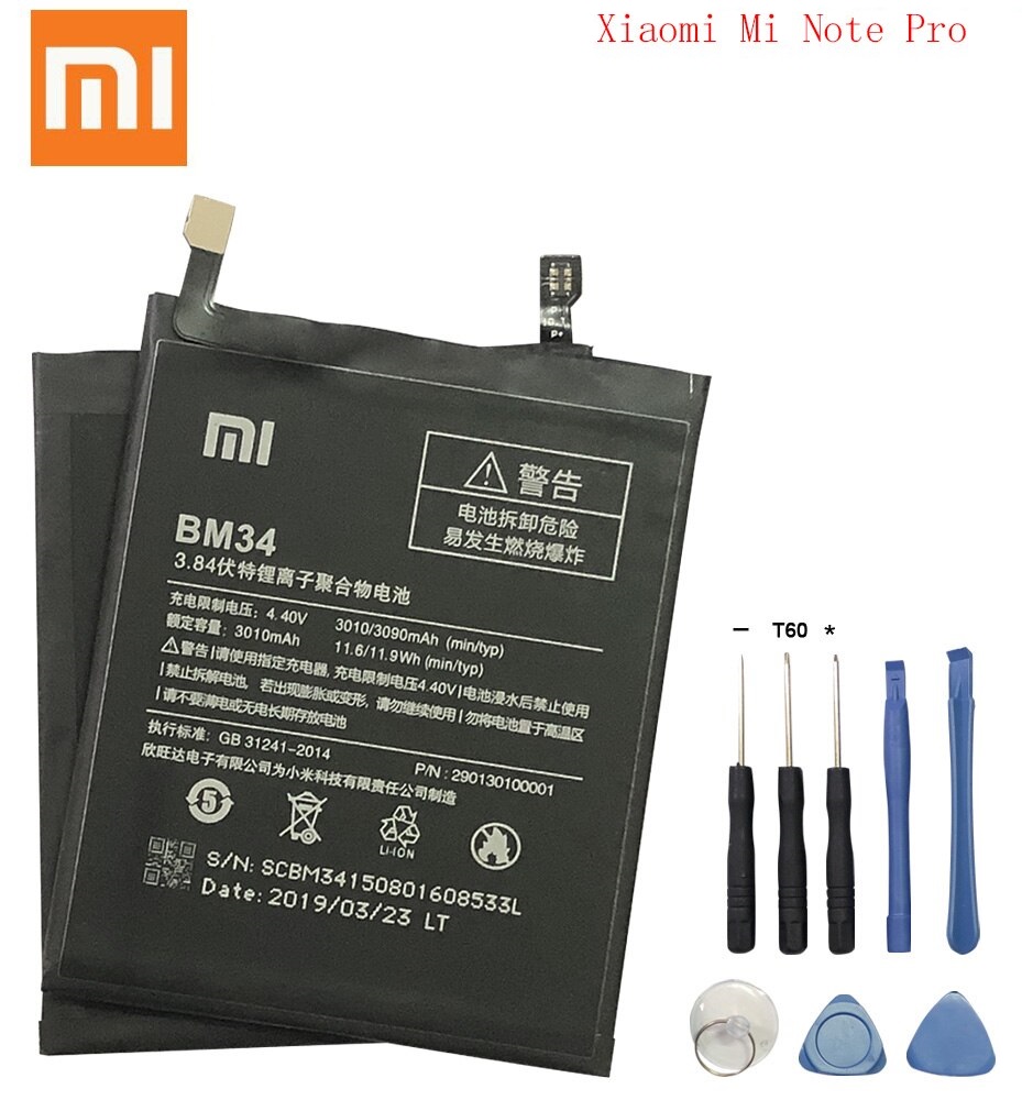 XİAOMİ Mİ Note Pro Batarya Pil ve Tamir Seti BM34