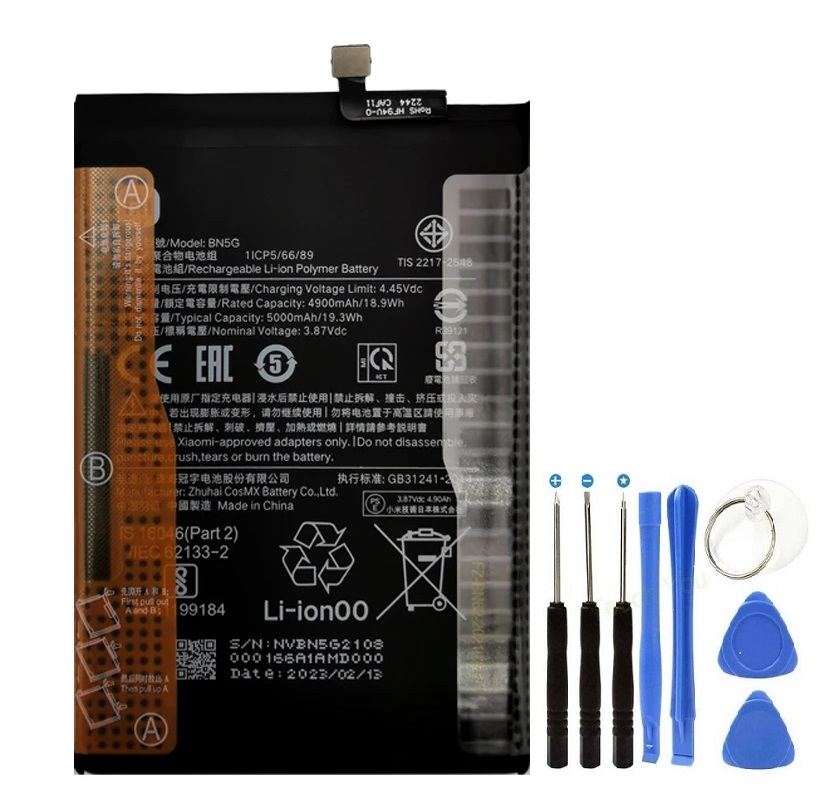Xiaomi Redmi 10C Pil Batarya BN5G 5000 mAh+Tamir Seti
