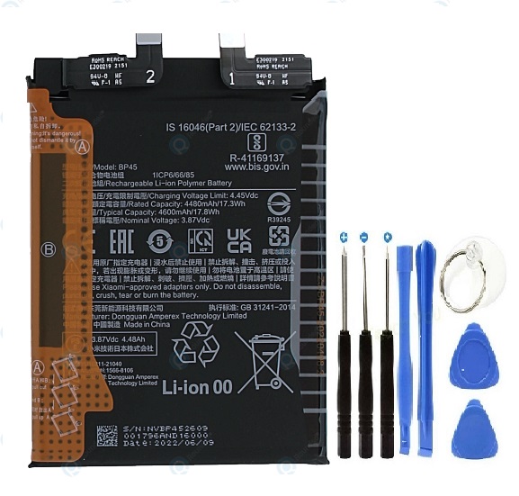 Xioami Mi 12 Pro Pil Batarya BP45 4600 mAh+Tamir Set