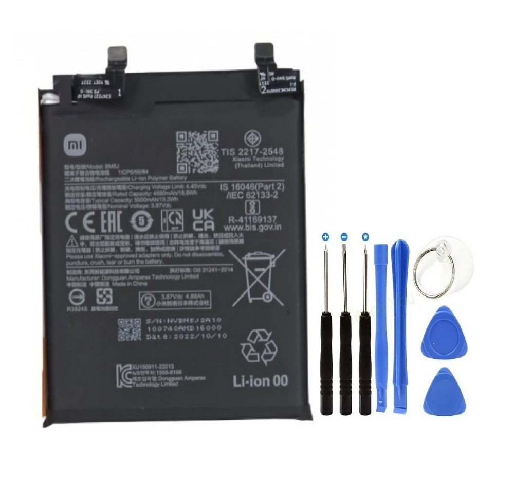 Xioami Mİ 12T Pil Batarya BM5J 5000 mAh+Tamir Set