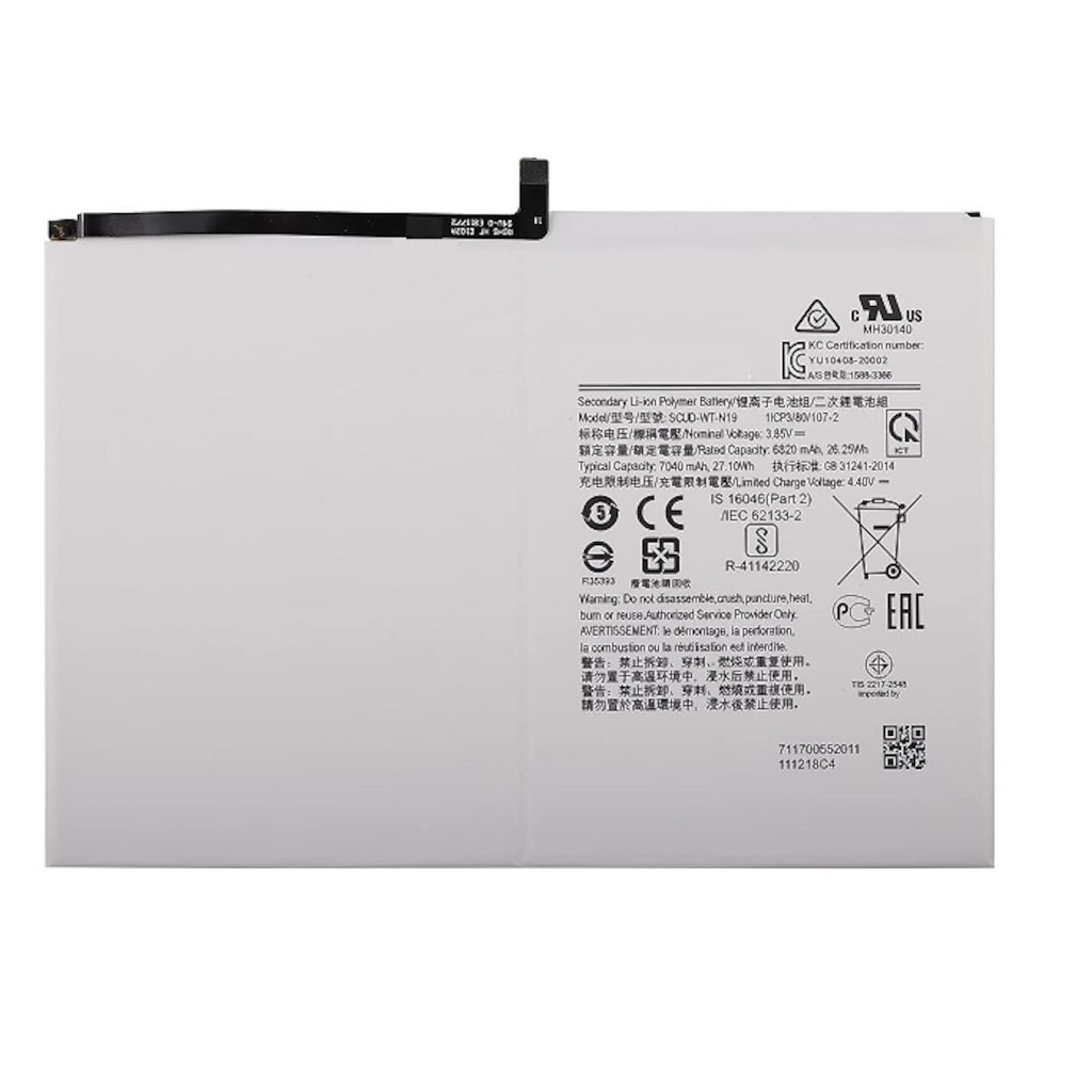Samsung Galaxy Tab A7 T500 T505 T507 Scud-Wt-N19 Tablet Batarya