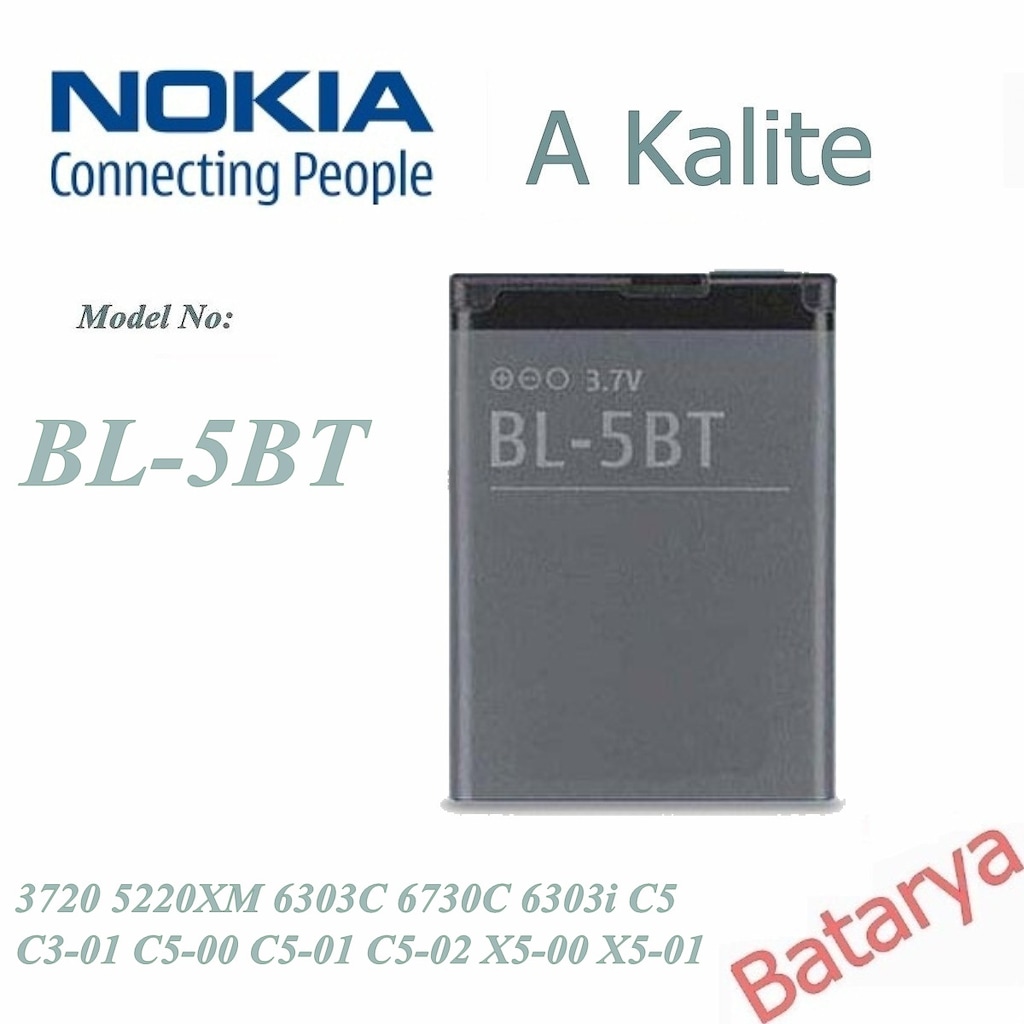 Nokia Bl-5Bt Batarya 3720 5220Xm 6303C 6730C 6303I C3-01