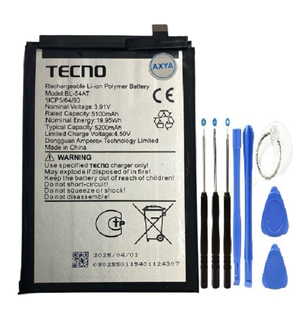 Tecno Camon 40 Pro Pil Batarya + Tamir Seti Hediyeli