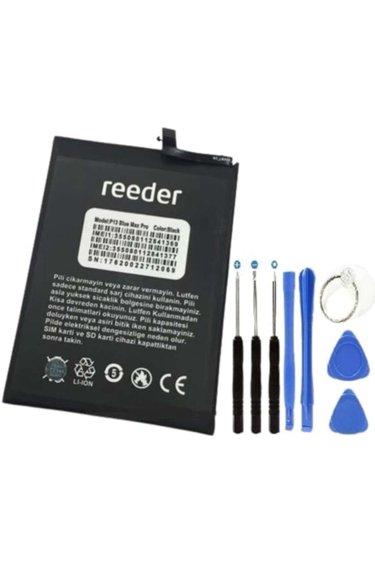 Reeder P13 Blue Max Pro (Lİ446586JLY) Pil Batarya - 5380 Mah
