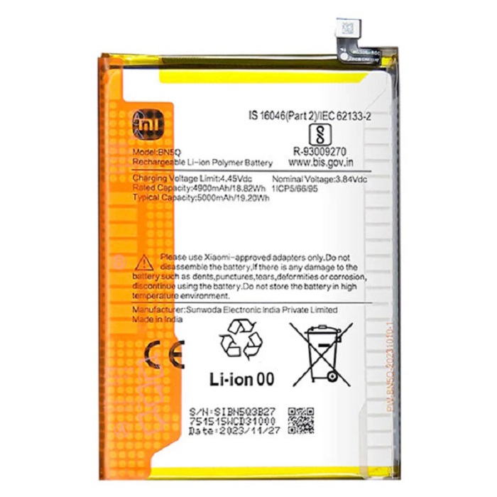 Xiaomi Redmi 13C Pil Batarya BN5Q